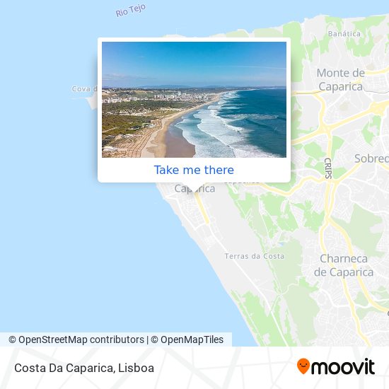 Costa Da Caparica map