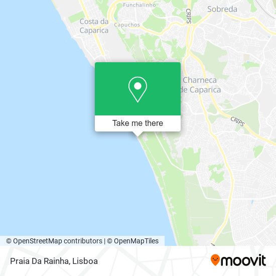 Praia Da Rainha map