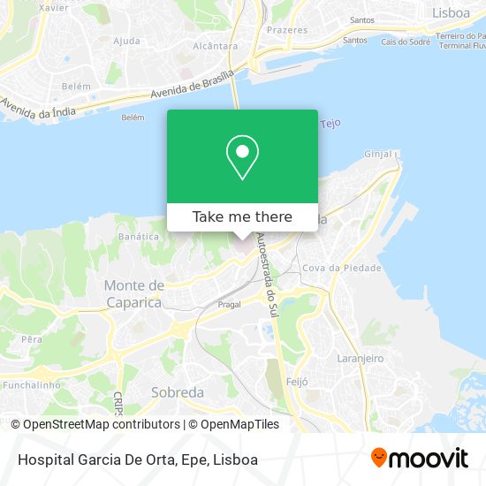 Hospital Garcia De Orta, Epe mapa