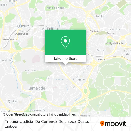 Tribunal Judicial Da Comarca De Lisboa Oeste map