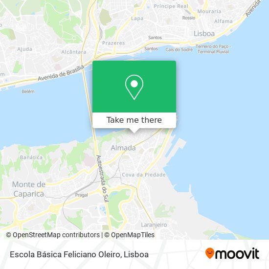 Escola Básica Feliciano Oleiro mapa