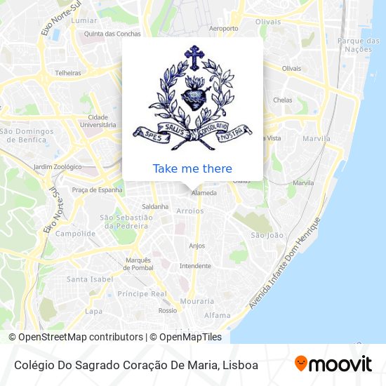 Colégio Do Sagrado Coração De Maria map