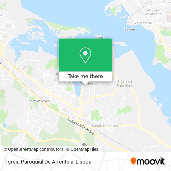 Igreja Paroquial De Arrentela map