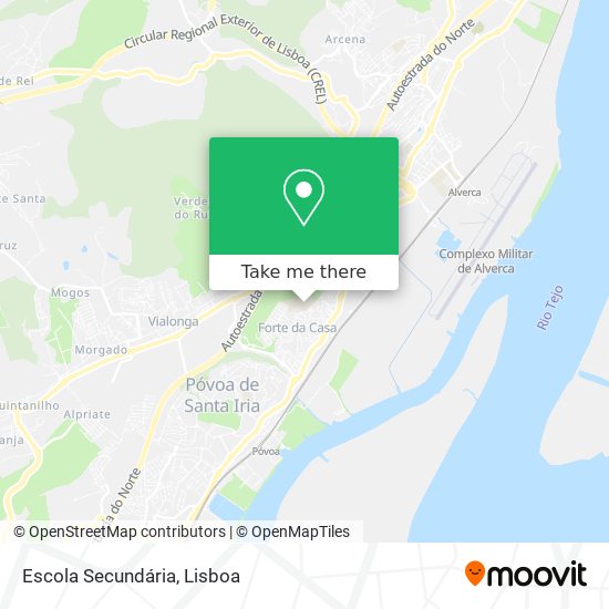 Escola Secundária mapa