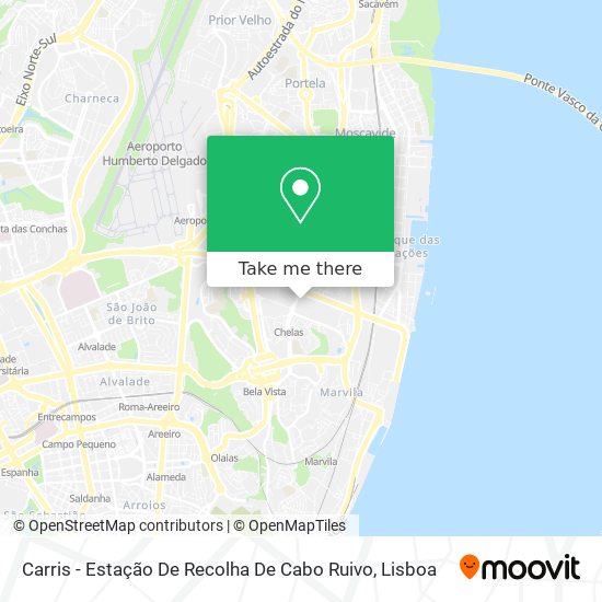 Carris - Estação De Recolha De Cabo Ruivo mapa