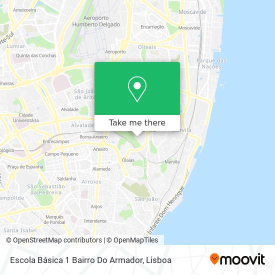 Escola Básica 1 Bairro Do Armador map