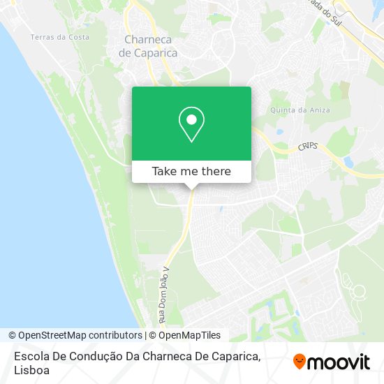 Escola De Condução Da Charneca De Caparica mapa