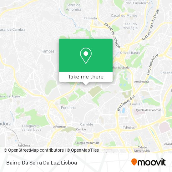 Bairro Da Serra Da Luz mapa