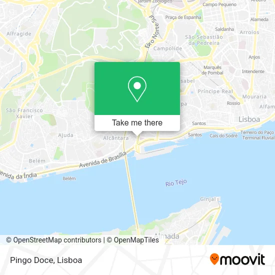 Pingo Doce map
