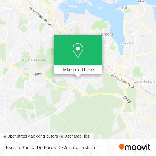 Escola Básica De Foros De Amora mapa