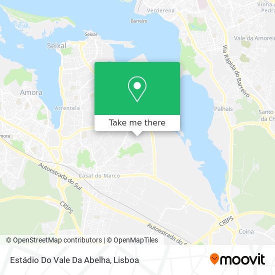 Estádio Do Vale Da Abelha mapa