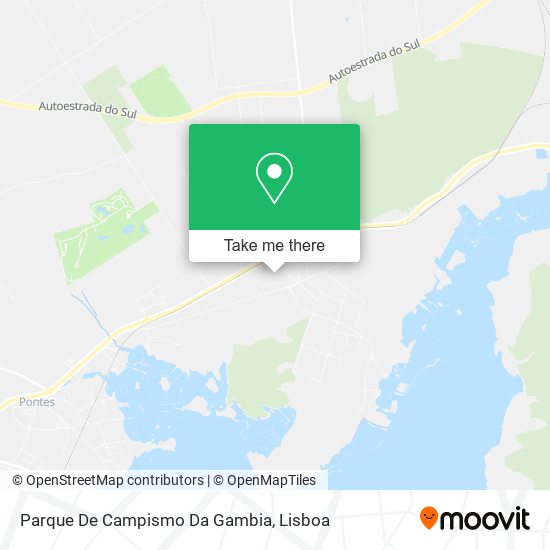 Parque De Campismo Da Gambia map