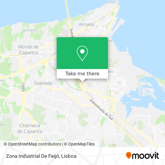 Zona Industrial De Feijó map