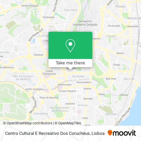 Centro Cultural E Recreativo Dos Coruchéus map