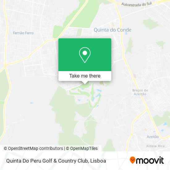 How to get to Quinta Do Peru Golf & Country Club in Sesimbra by Bus or  Train?