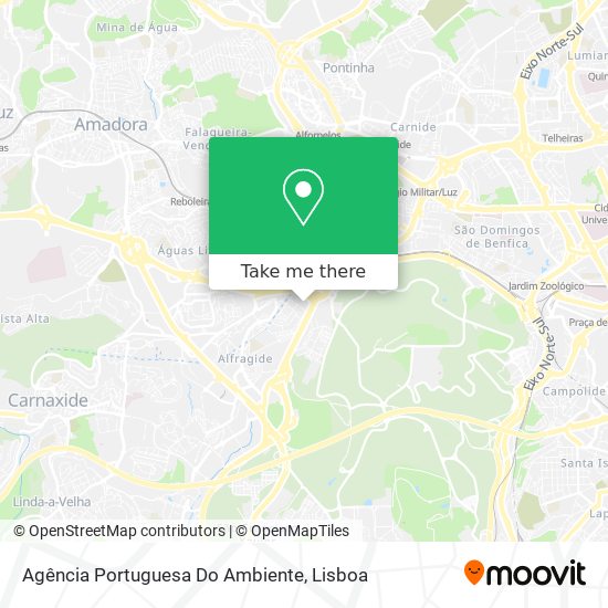 Agência Portuguesa Do Ambiente map