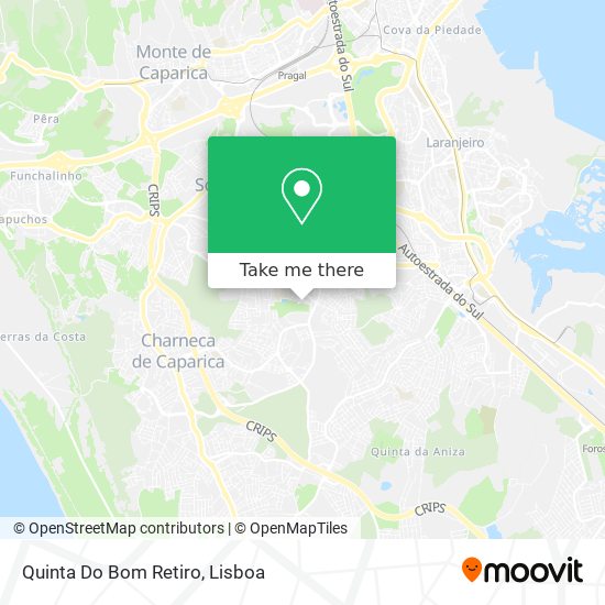 Quinta Do Bom Retiro map