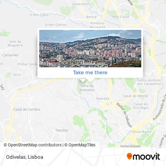 Odivelas map