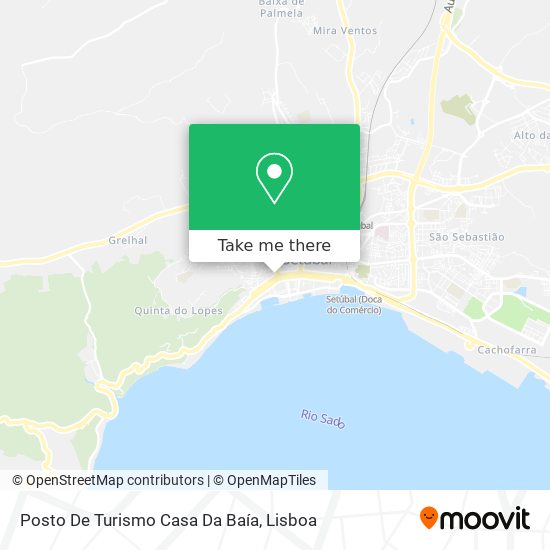 Posto De Turismo Casa Da Baía mapa