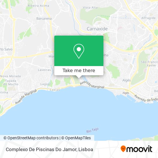 Complexo De Piscinas Do Jamor map