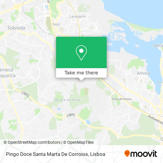 Pingo Doce Santa Marta De Corroios map