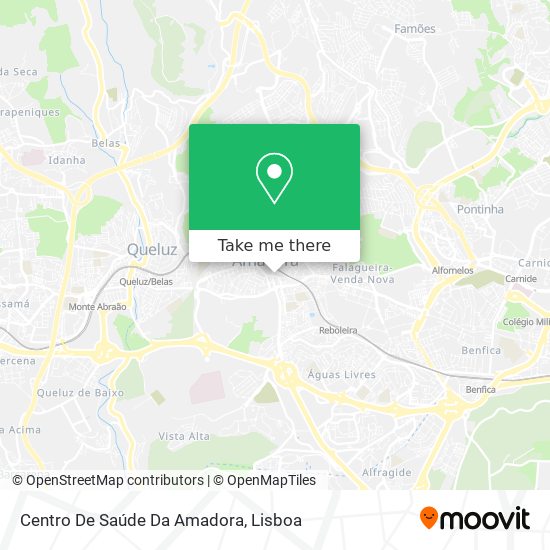 Centro De Saúde Da Amadora map