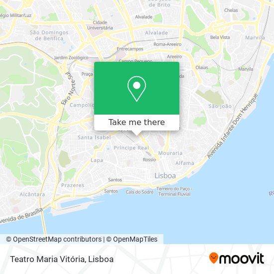 Teatro Maria Vitória mapa