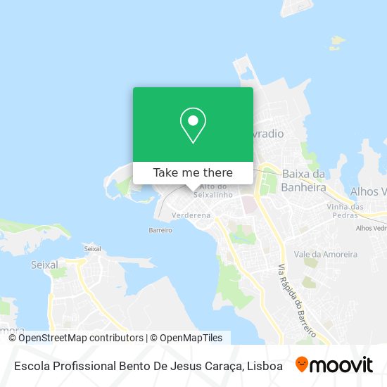 Escola Profissional Bento De Jesus Caraça mapa
