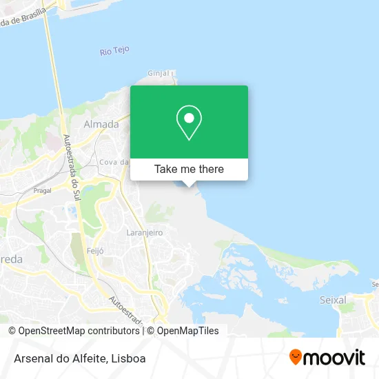 Arsenal do Alfeite map