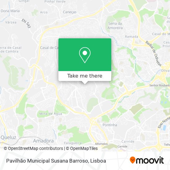 Pavilhão Municipal Susana Barroso mapa