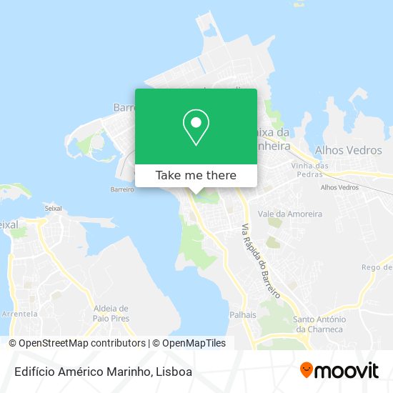 Edifício Américo Marinho mapa