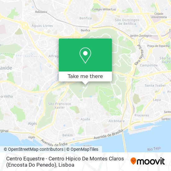 Centro Equestre - Centro Hípico De Montes Claros (Encosta Do Penedo) map
