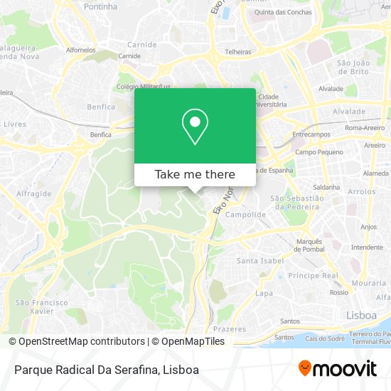 Parque Radical Da Serafina map
