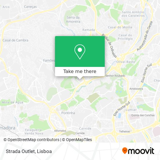 Strada Outlet mapa