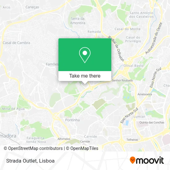 Strada Outlet map