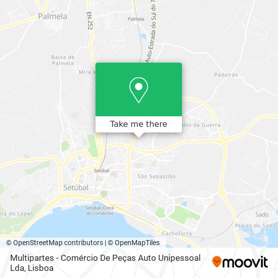 Multipartes - Comércio De Peças Auto Unipessoal Lda map