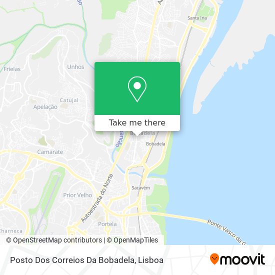 Posto Dos Correios Da Bobadela map