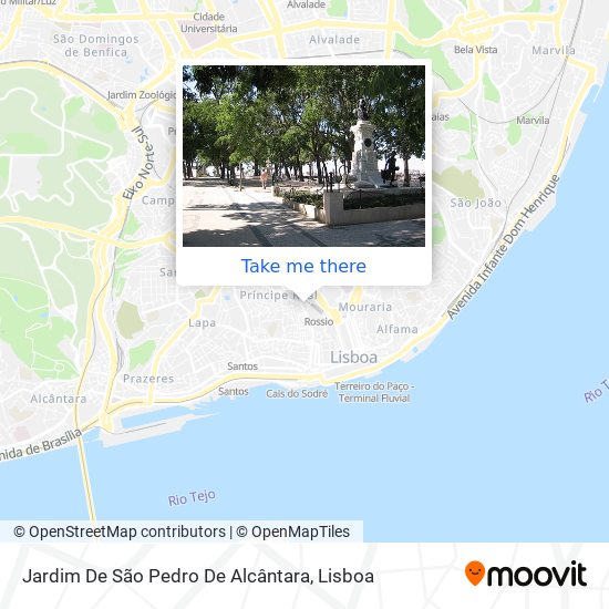 Jardim De São Pedro De Alcântara map