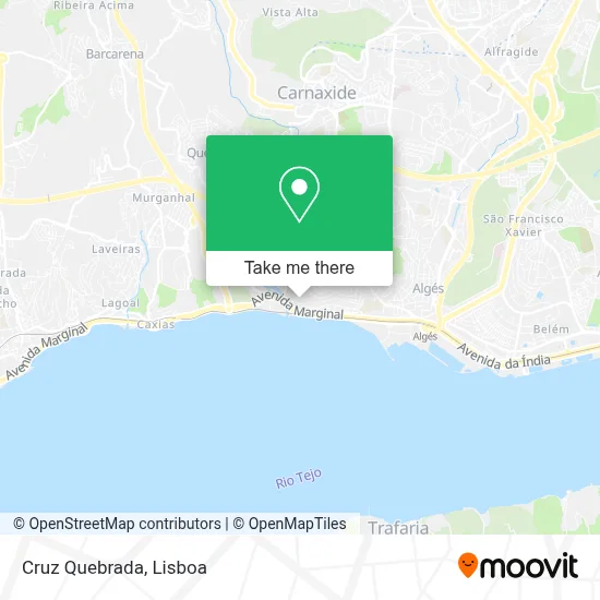 Cruz Quebrada map
