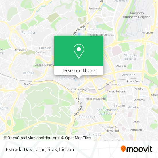 Estrada Das Laranjeiras map