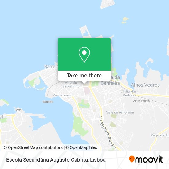 Escola Secundária Augusto Cabrita mapa