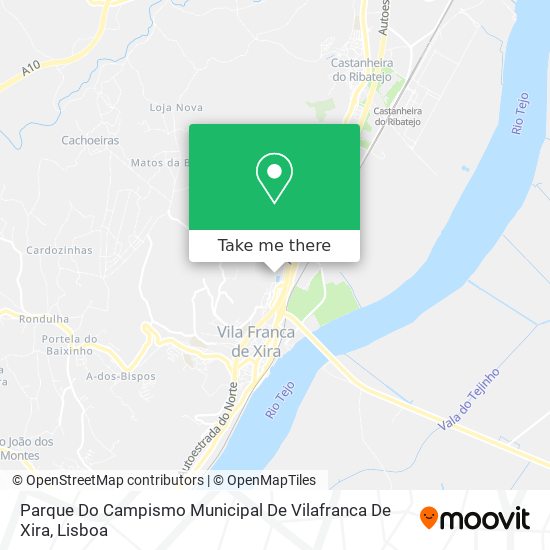Parque Do Campismo Municipal De Vilafranca De Xira map