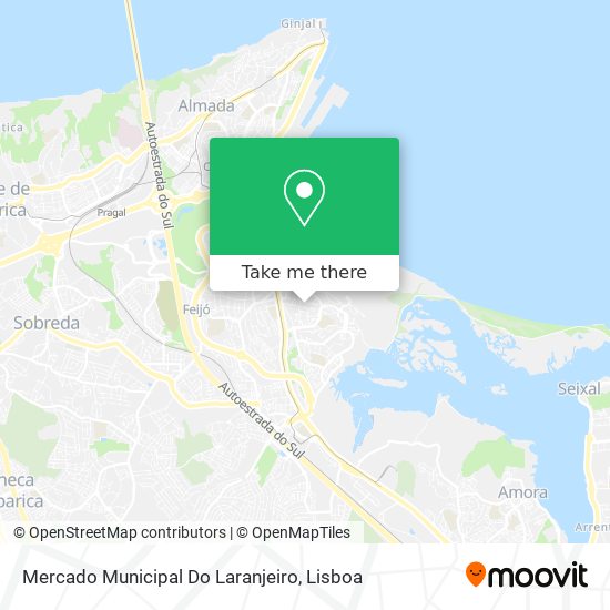 Mercado Municipal Do Laranjeiro mapa