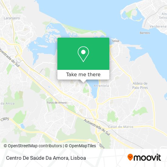 Centro De Saúde Da Amora map