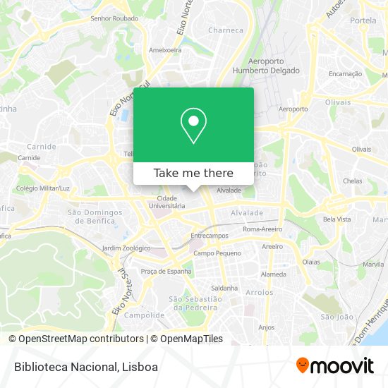 Biblioteca Nacional mapa