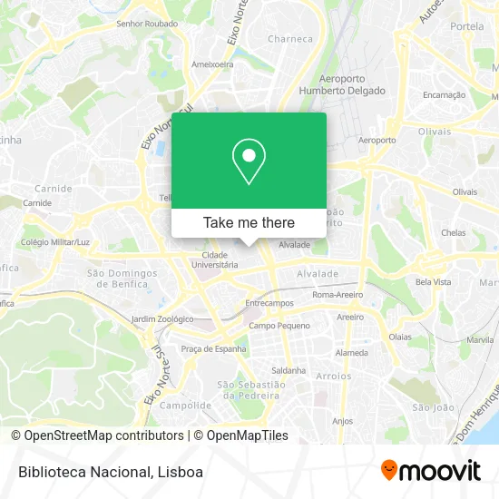 Biblioteca Nacional map