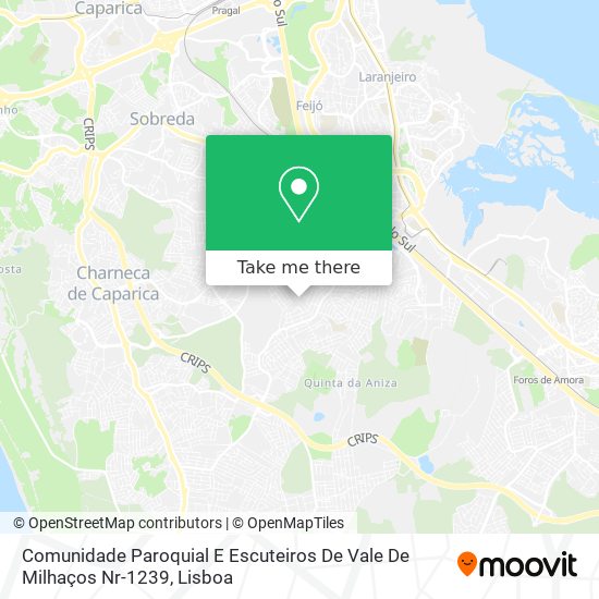 Comunidade Paroquial E Escuteiros De Vale De Milhaços Nr-1239 map