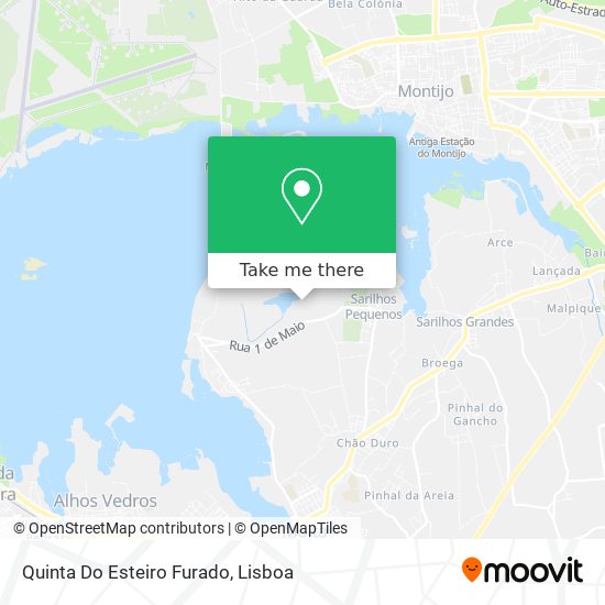 Quinta Do Esteiro Furado mapa