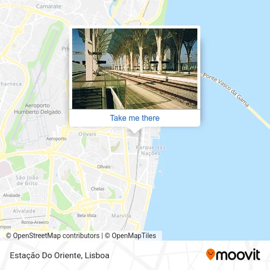Estação Do Oriente map
