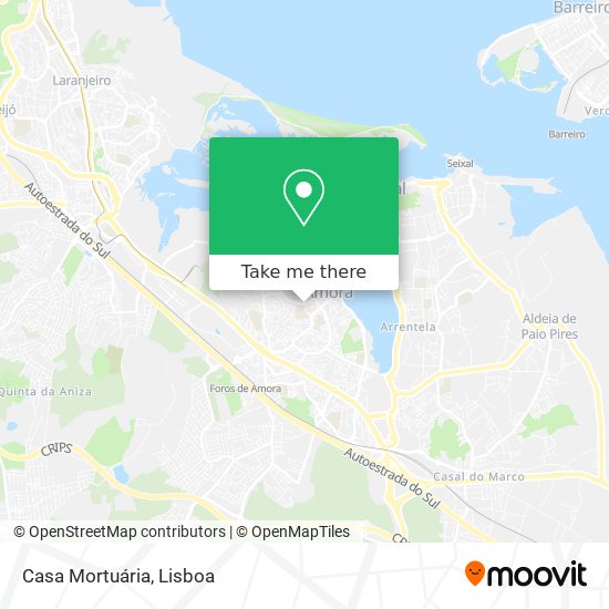 Casa Mortuária mapa